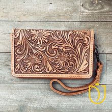 Load image into Gallery viewer, Horse Creek Hand Tooled Leather Wallet