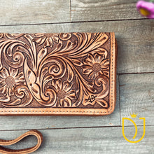 Load image into Gallery viewer, Horse Creek Hand Tooled Leather Wallet