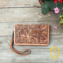 Load image into Gallery viewer, Horse Creek Hand Tooled Leather Wallet