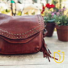 Load image into Gallery viewer, Valley of Fire Italian Leather Crossbody Purse