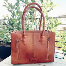 Load image into Gallery viewer, Spring Blooms Medium Hand Tooled Leather Purse