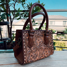 Load image into Gallery viewer, Melba Hand Tooled Leather Tote Bag
