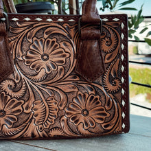 Load image into Gallery viewer, Melba Hand Tooled Leather Tote Bag