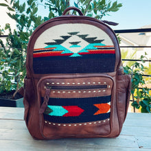 Load image into Gallery viewer, Woolaroc Western Leather Backpack