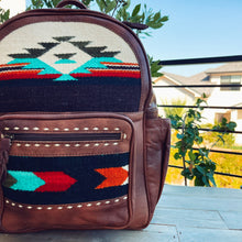 Load image into Gallery viewer, Woolaroc Western Leather Backpack