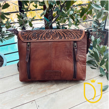 Load image into Gallery viewer, The 909 Hand Tooled Leather Crossbody Purse