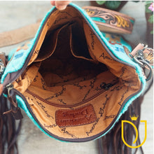 Load image into Gallery viewer, Sapphire Ridge Western Leather Crossbody Purse