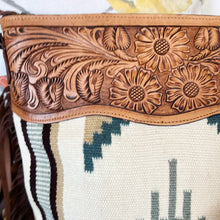 Load image into Gallery viewer, White Sands Western Leather Crossbody Purse