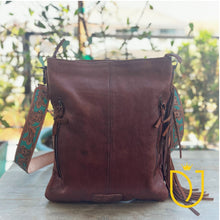 Load image into Gallery viewer, Wild Sage Hand Tooled Leather Crossbody Purse