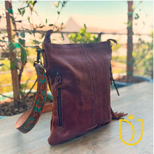 Load image into Gallery viewer, Wild Sage Hand Tooled Leather Crossbody Purse