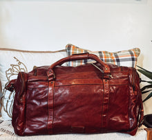 Load image into Gallery viewer, The Heritage Italian Leather Weekender Duffel Bag