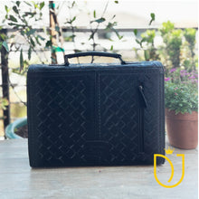 Load image into Gallery viewer, Broome Hand Tooled Leather Briefcase