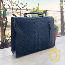Load image into Gallery viewer, Broome Hand Tooled Leather Briefcase