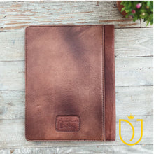 Load image into Gallery viewer, Homestead Hand Tooled Leather Notebook Portfolio