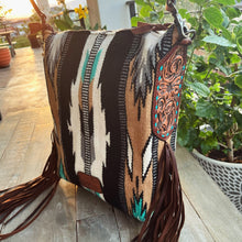Load image into Gallery viewer, Palm Desert Western Leather Crossbody Purse