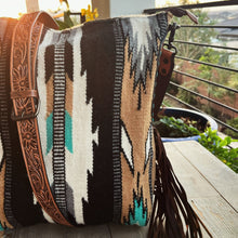 Load image into Gallery viewer, Palm Desert Western Leather Crossbody Purse