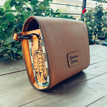 Load image into Gallery viewer, La Jolla Hand Tooled Leather Crossbody Purse