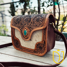 Load image into Gallery viewer, Telluride Western Leather Crossbody Purse