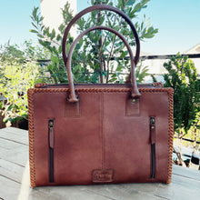 Load image into Gallery viewer, Boot Hill Hand Tooled Leather Tote Bag