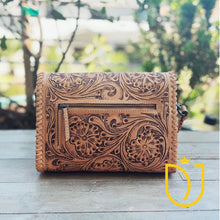Load image into Gallery viewer, Desert Dancer Hand Tooled Leather Crossbody Purse