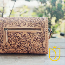Load image into Gallery viewer, Desert Dancer Hand Tooled Leather Crossbody Purse