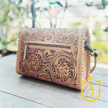 Load image into Gallery viewer, Desert Dancer Hand Tooled Leather Crossbody Purse