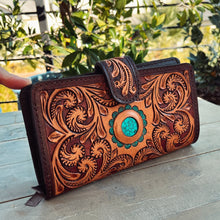 Load image into Gallery viewer, Bronco Belle Hand Tooled Leather Wallet