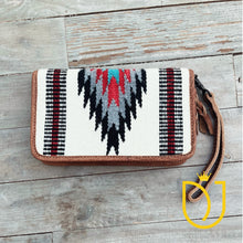 Load image into Gallery viewer, Snowflake Leather Crossbody Wallet