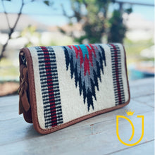 Load image into Gallery viewer, Snowflake Leather Crossbody Wallet