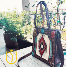 Load image into Gallery viewer, La Salle Hand Tooled Leather Purse