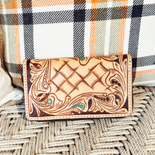 Load image into Gallery viewer, Bear Creek Western Leather Wallet