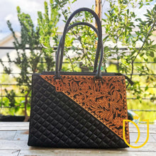 Load image into Gallery viewer, Domingo Hand Tooled Leather Tote Bag