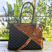 Load image into Gallery viewer, Domingo Hand Tooled Leather Tote Bag