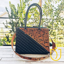 Load image into Gallery viewer, Domingo Hand Tooled Leather Tote Bag
