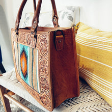 Load image into Gallery viewer, Bryant Creek Western Leather Tote Bag