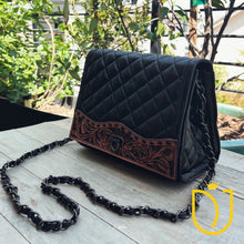 Load image into Gallery viewer, Monarch Hand Tooled Leather Purse
