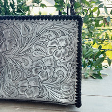 Load image into Gallery viewer, Silver City Hand Tooled Leather Crossbody Purse