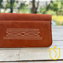 Load image into Gallery viewer, The Glory Suede Boot Stitch Purse