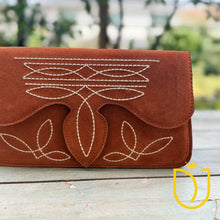 Load image into Gallery viewer, The Glory Suede Boot Stitch Purse