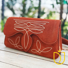 Load image into Gallery viewer, The Glory Suede Boot Stitch Purse