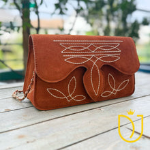 Load image into Gallery viewer, The Glory Suede Boot Stitch Purse