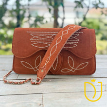Load image into Gallery viewer, The Glory Suede Boot Stitch Purse