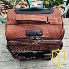 Load image into Gallery viewer, Stratford Hand Tooled Leather Suitcase