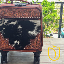 Load image into Gallery viewer, Stratford Hand Tooled Leather Suitcase