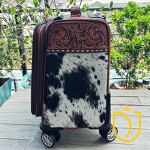Load image into Gallery viewer, Stratford Hand Tooled Leather Suitcase