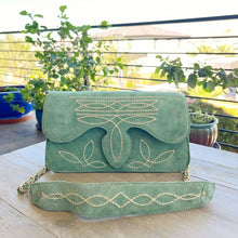 Load image into Gallery viewer, The Glory Suede Boot Stitch Purse