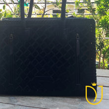 Load image into Gallery viewer, Black Beauty Hand Tooled Leather Tote Bag