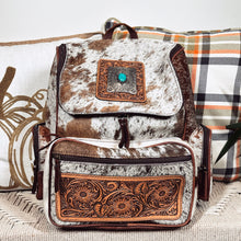 Load image into Gallery viewer, Dee Creek Western Leather Backpack