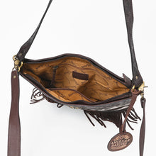 Load image into Gallery viewer, Ocotillo bag open, showing the zip-top interior with zip and slip pockets