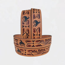 Load image into Gallery viewer, Colt Official PRCA & NFR Licensed Collection®️ Bucking Bronco Tooled Leather Belt